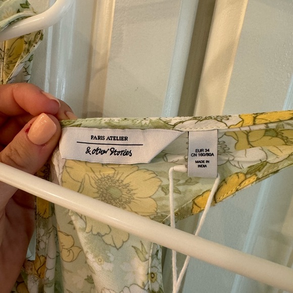 & Other Stories Green Floral Maxi Dress - Picture 8 of 8